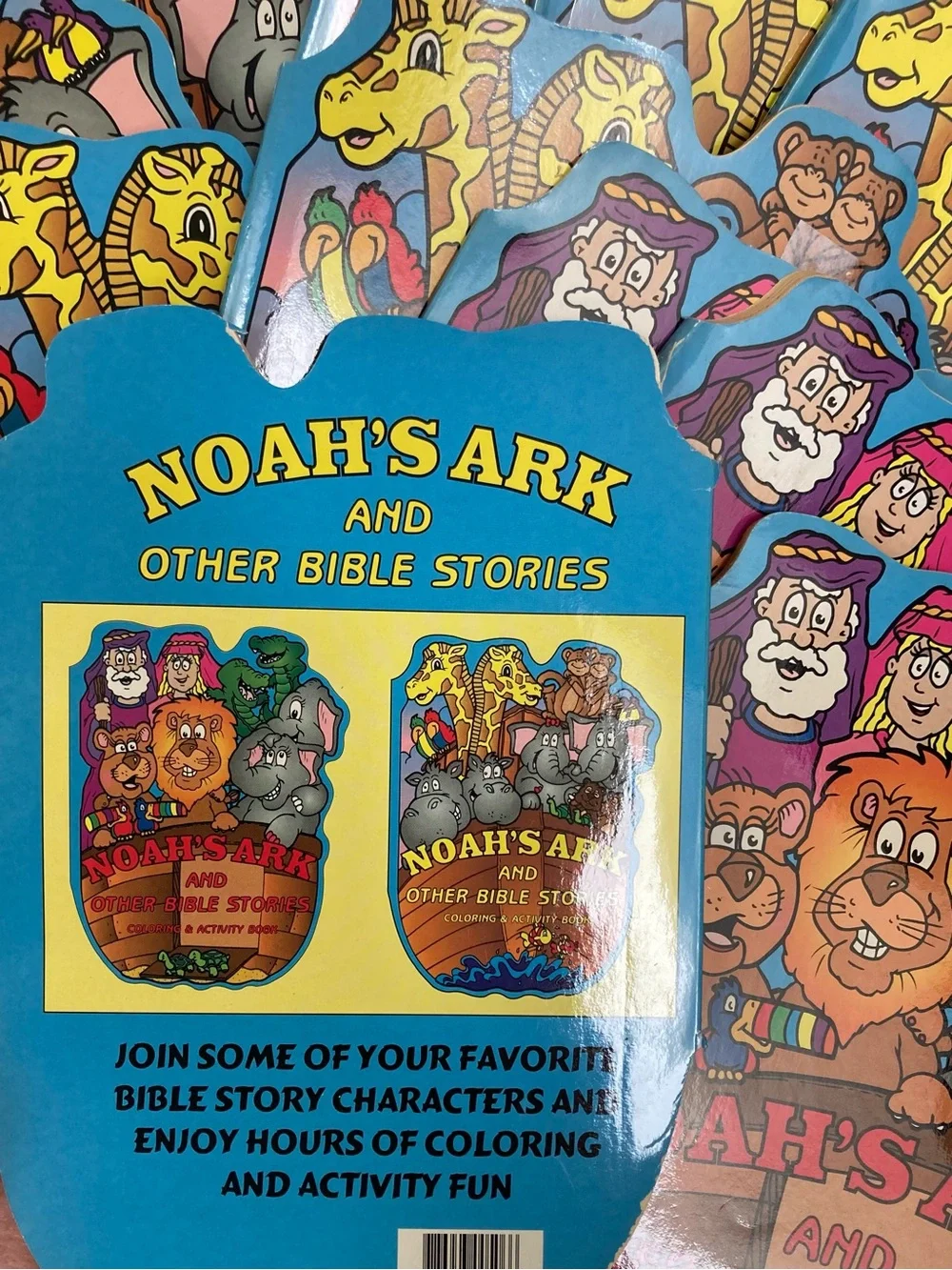 5- Noah's Ark and Other Bible Stories Coloring & Activity Book - vintage 2000